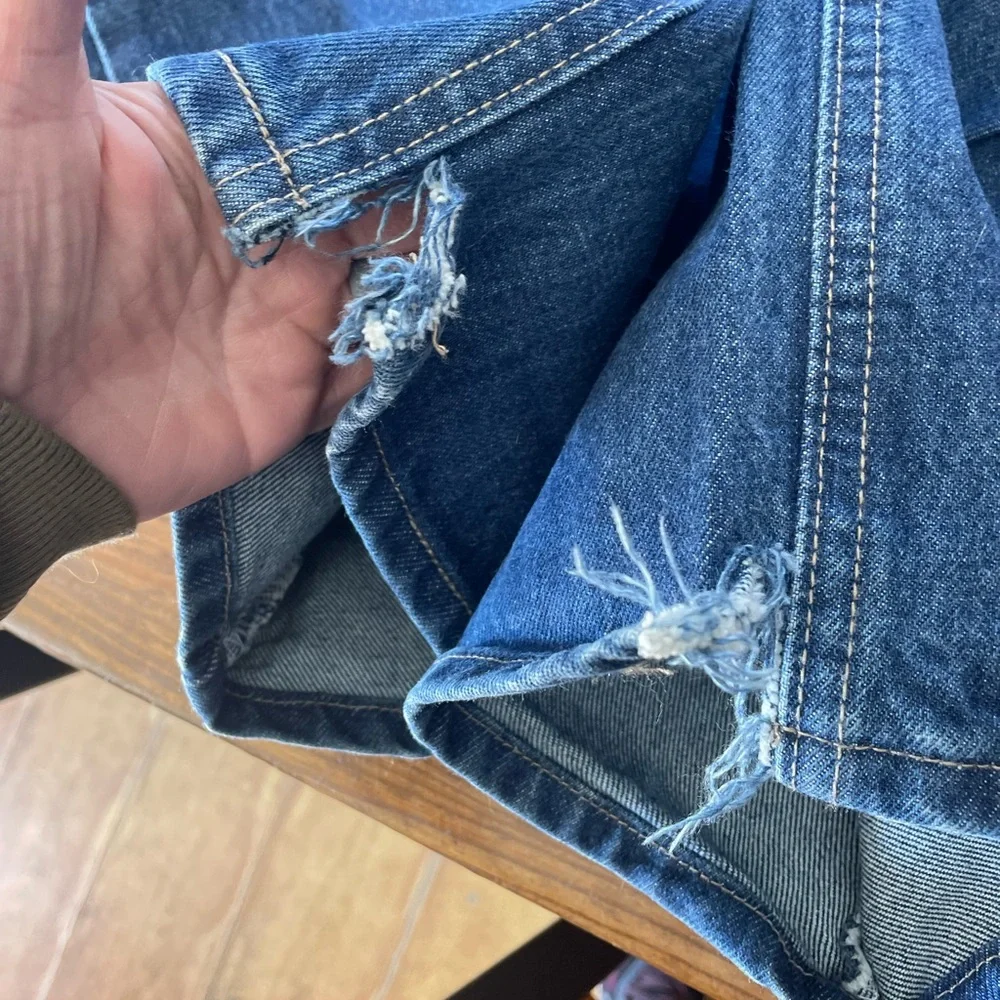 Carhartt Men's Blue Jeans 34x34 work casual utility durable comfort - Picture 7 of 8